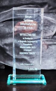 Nagroda Gospodarcza Prezydenta Miasta Lublin 2023 dla Arcus SI za one4all eduHR